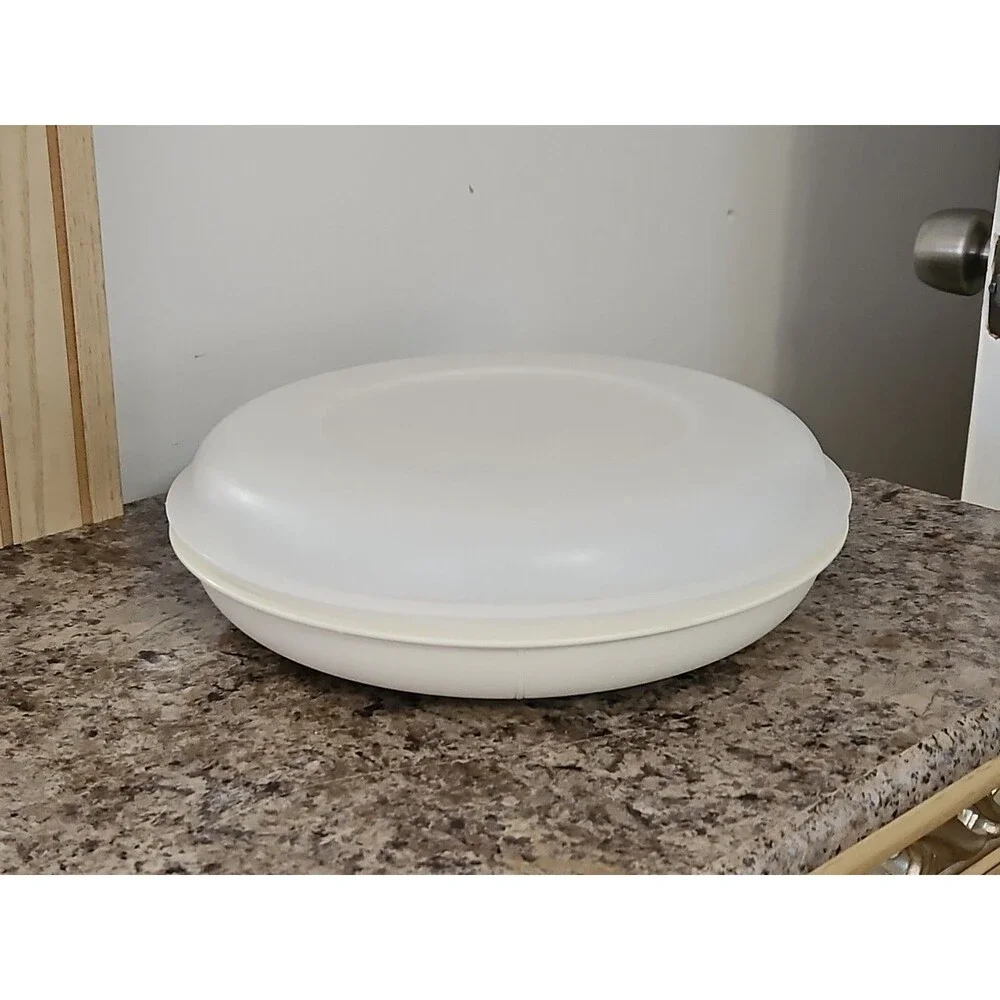 Tupperware Serve-It-All Divided Veggie Tray Snack Relish Tray #1708 w/ Lid #1709